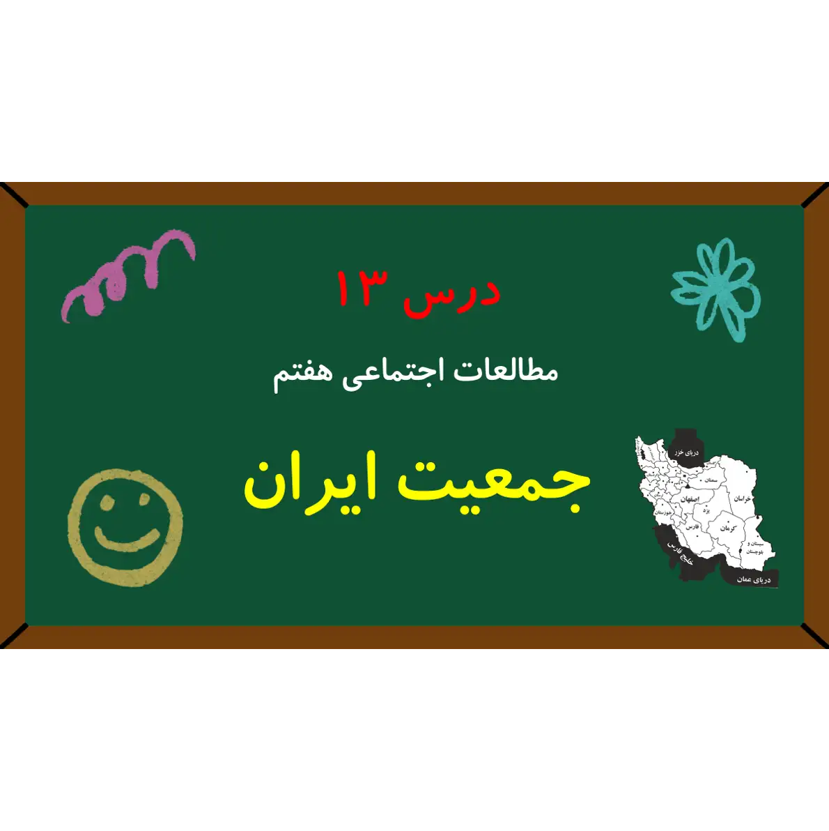 پاورپوینت درس 13 مطالعات اجتماعی هفتم جمعیت ایران